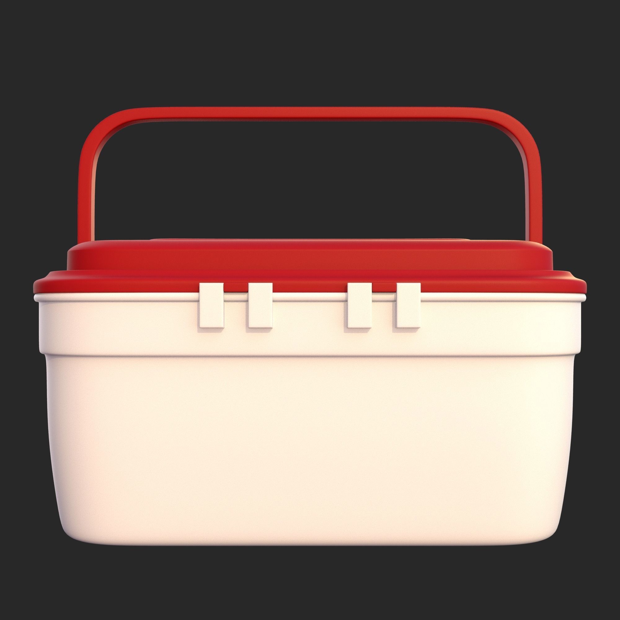 First Aid Box Low-poly 3D model_16