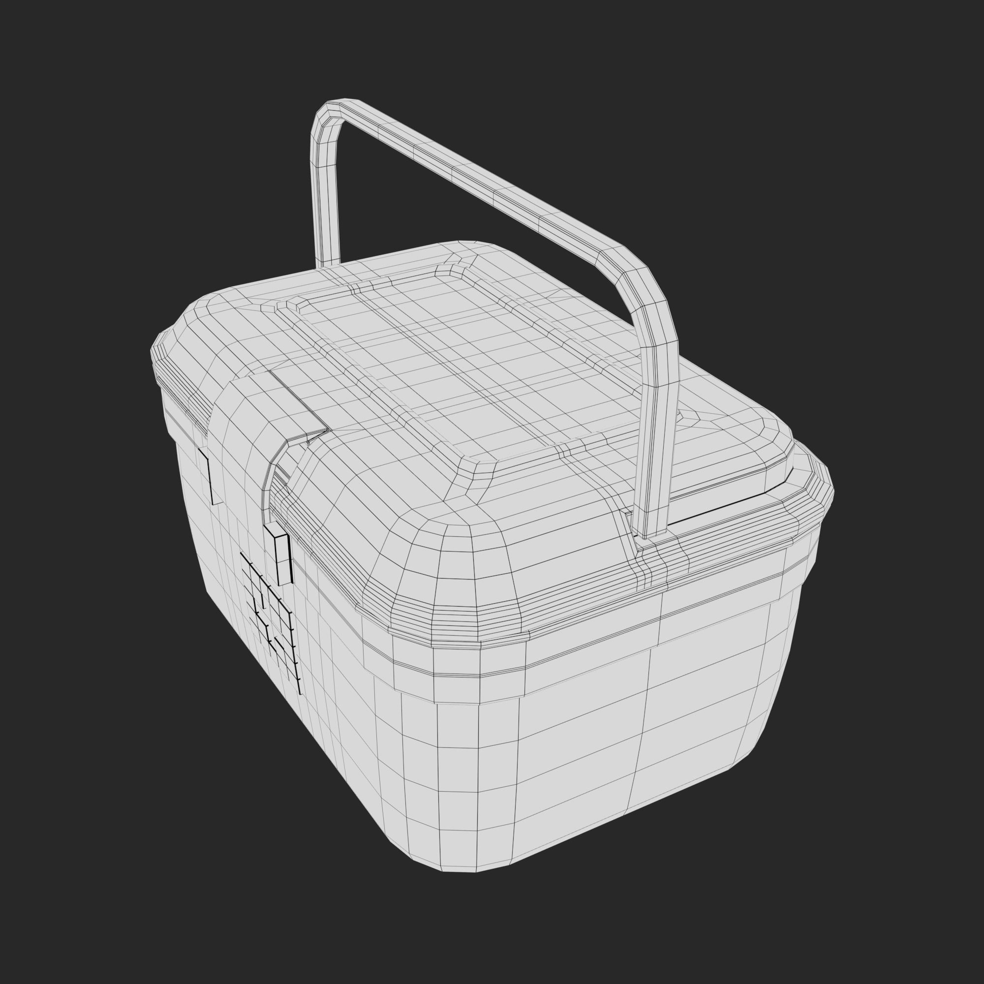 First Aid Box Low-poly 3D model_30