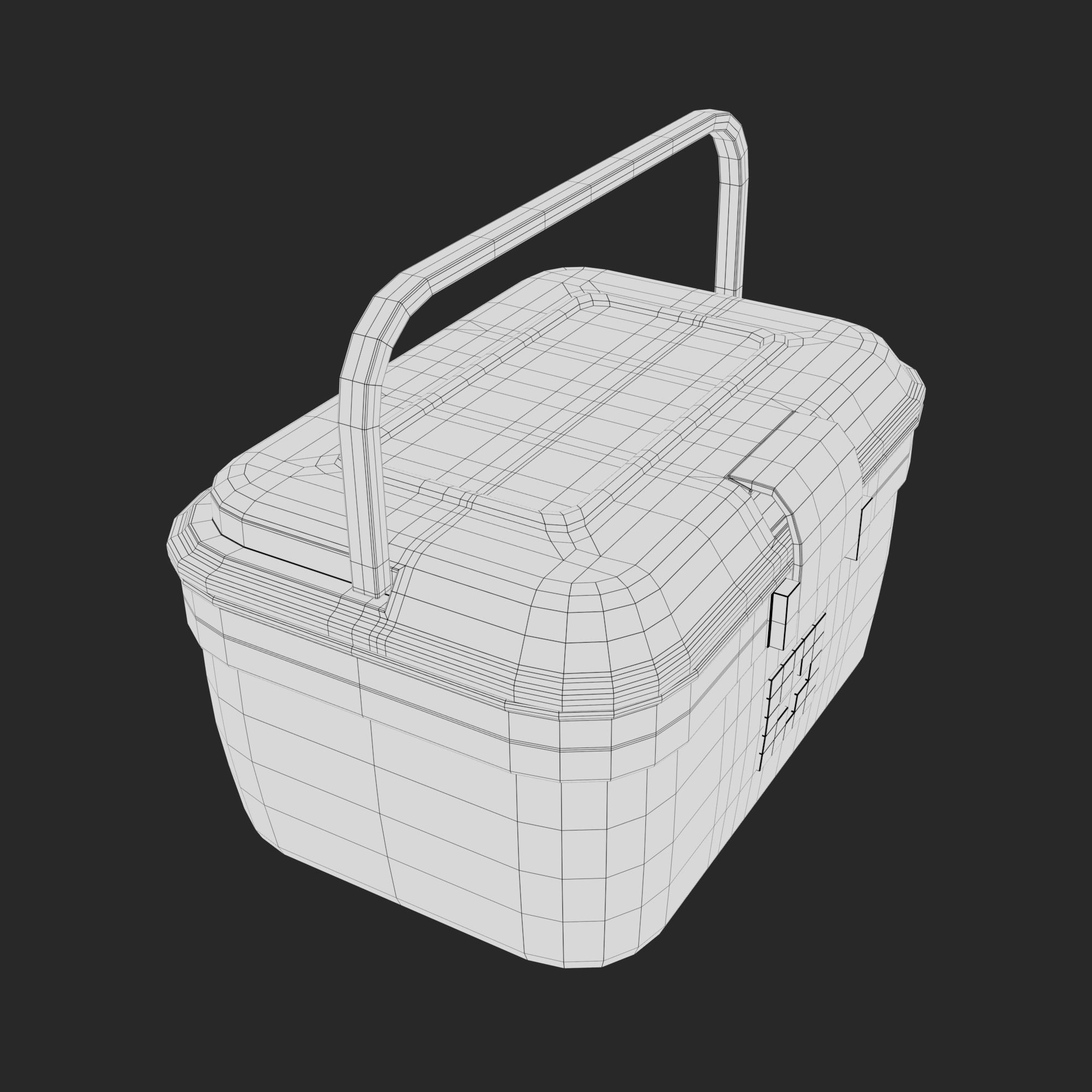 First Aid Box Low-poly 3D model_26