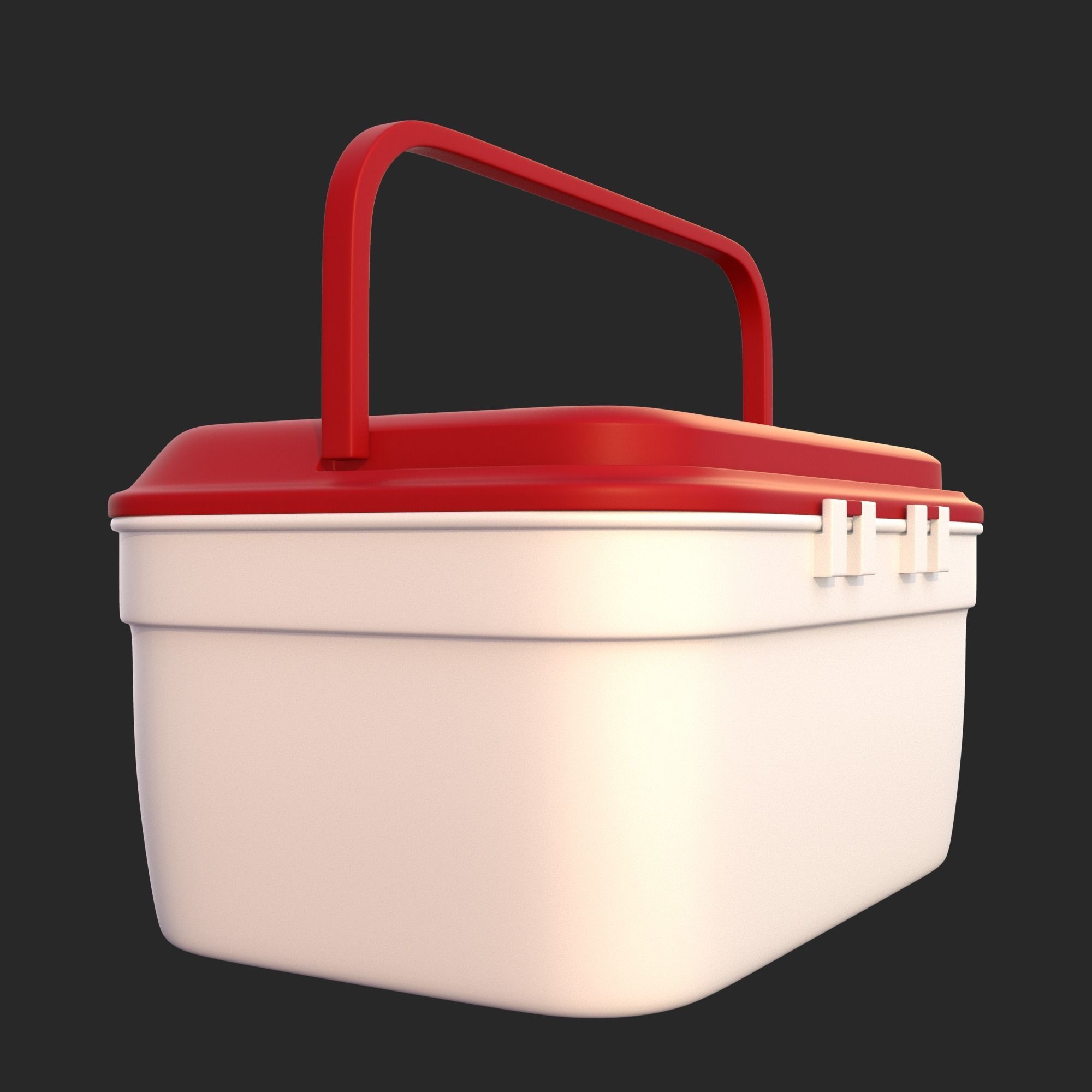 First Aid Box Low-poly 3D model_17