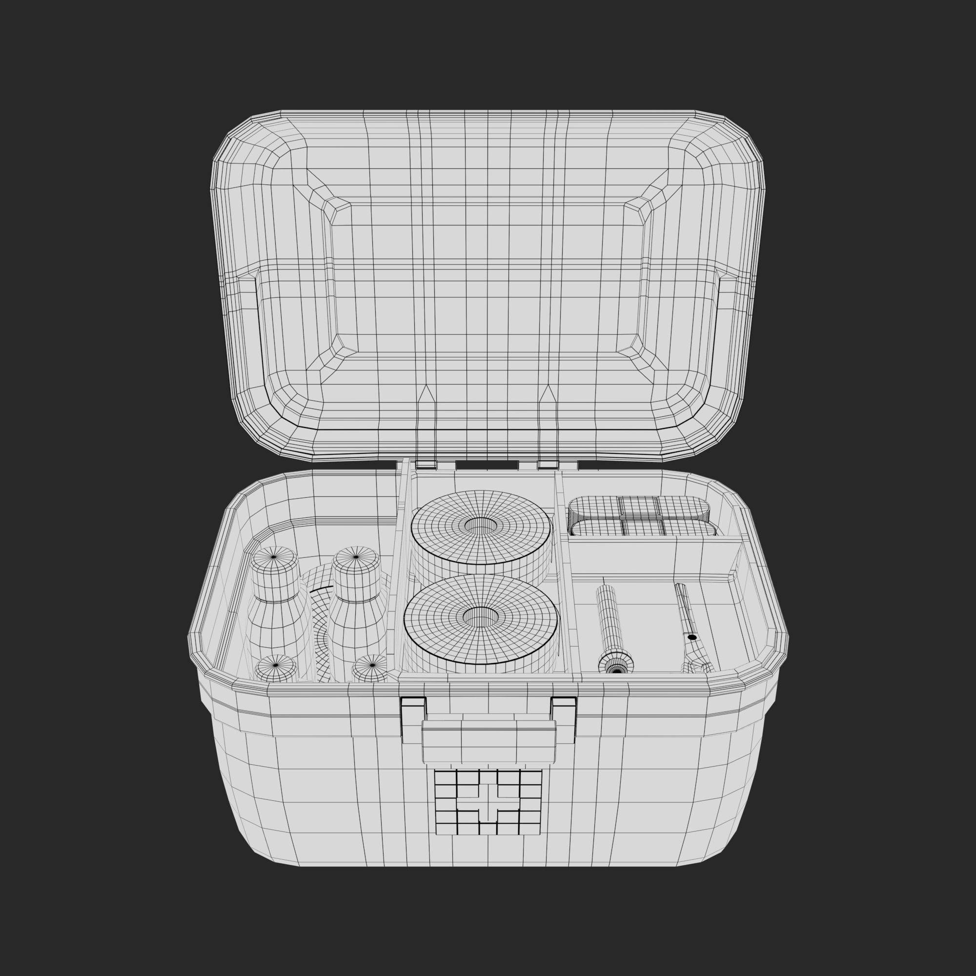 First Aid Box Low-poly 3D model_19