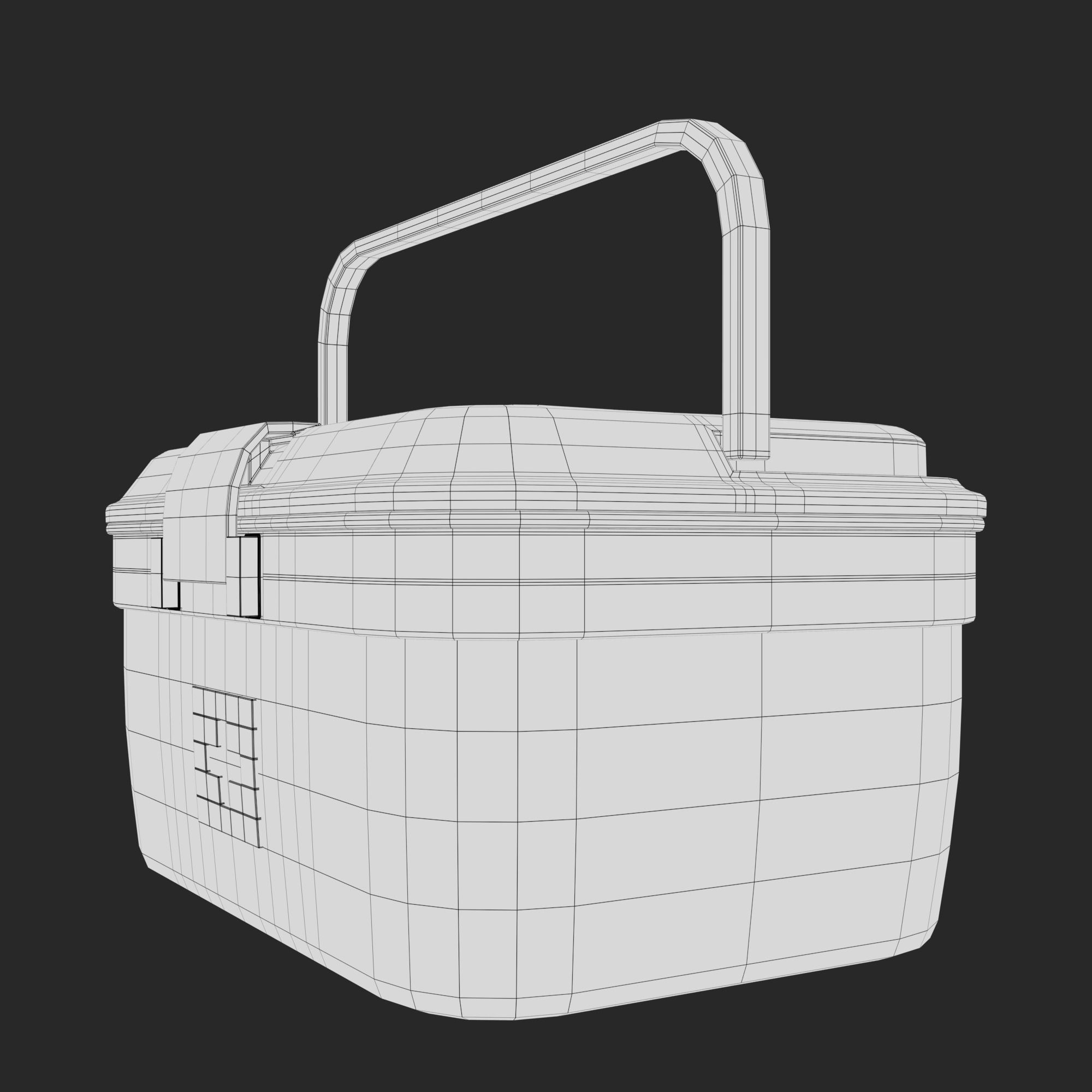 First Aid Box Low-poly 3D model_36