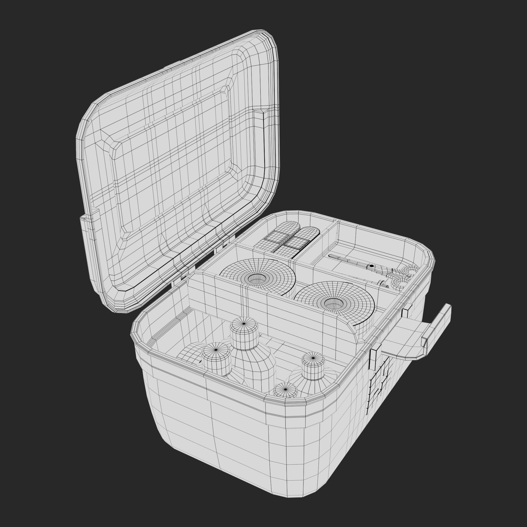 First Aid Box Low-poly 3D model_20