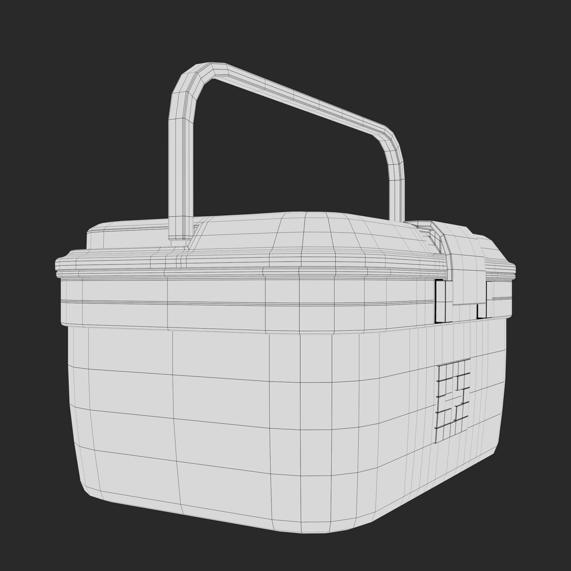 First Aid Box Low-poly 3D model_32