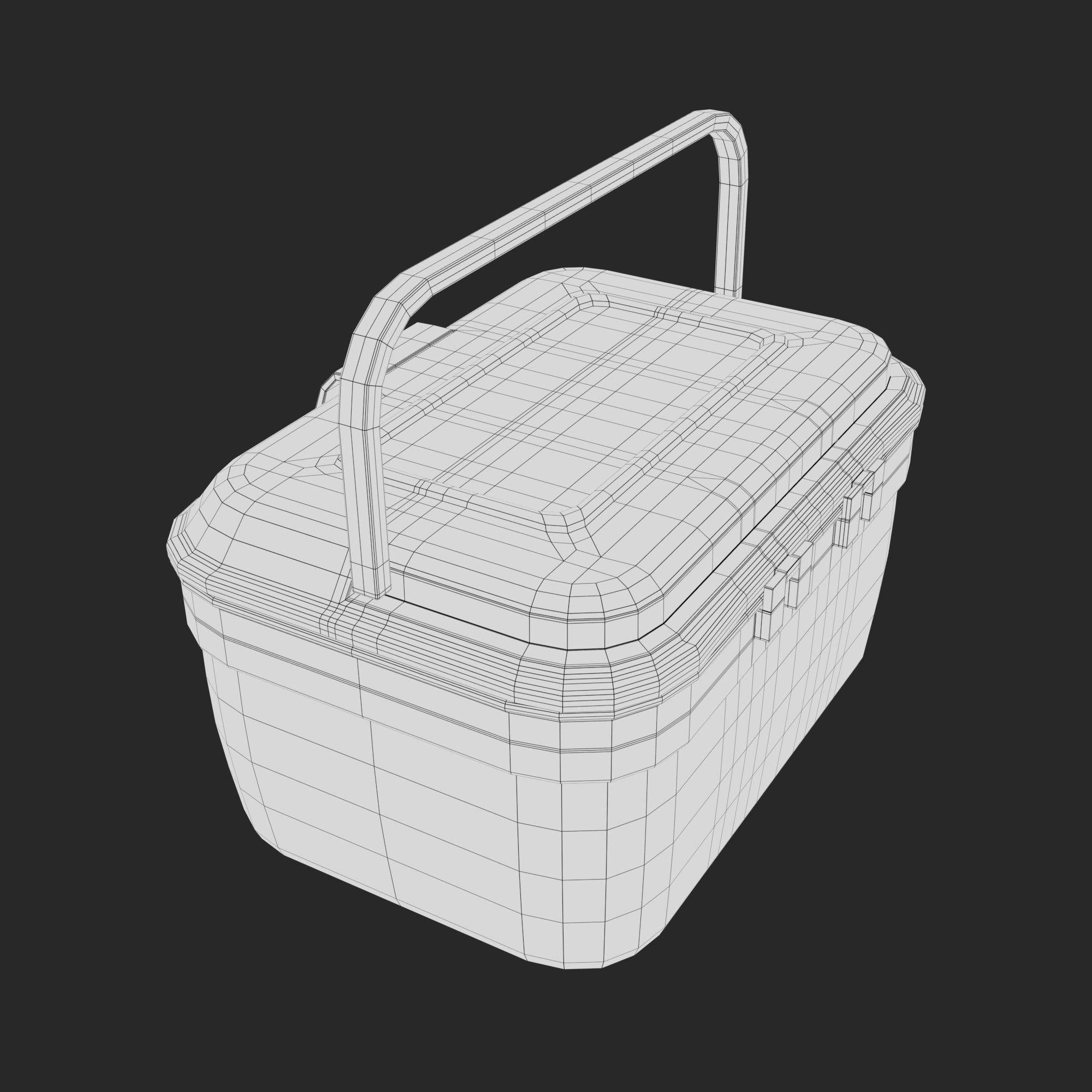 First Aid Box Low-poly 3D model_29