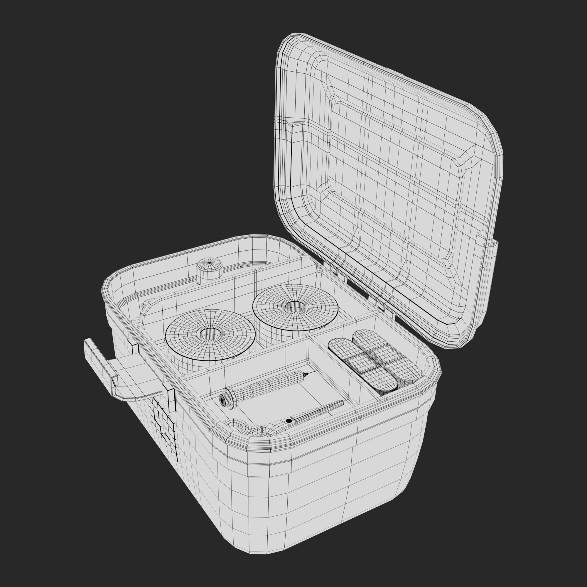 First Aid Box Low-poly 3D model_24