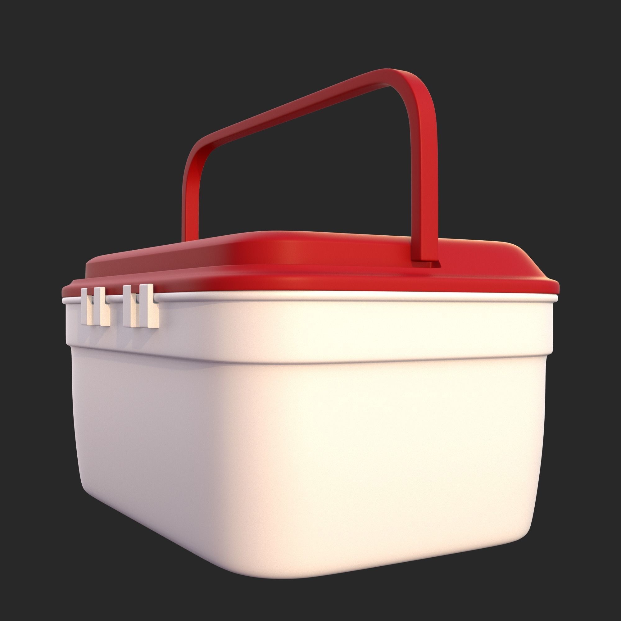 First Aid Box Low-poly 3D model_15
