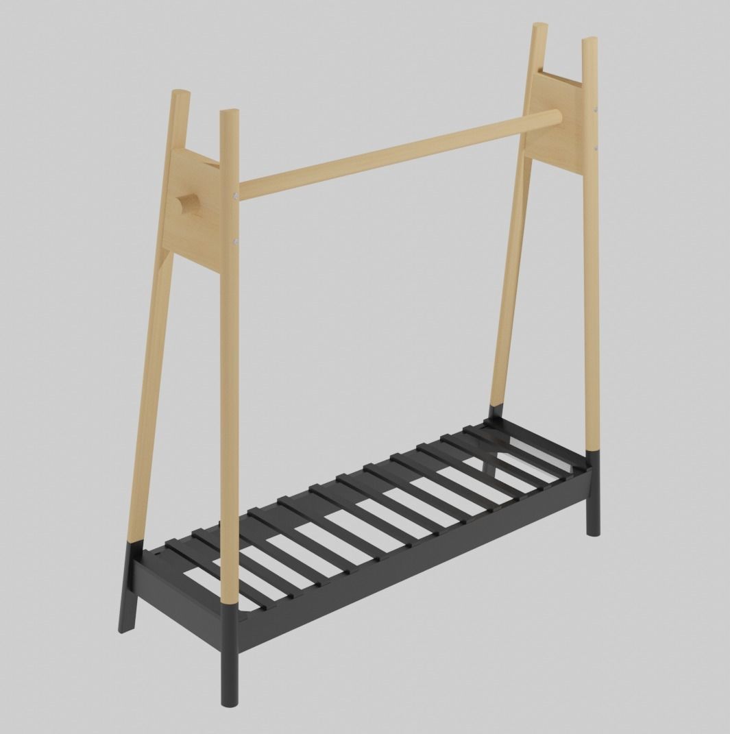 Jusk JENETT Coat Rack - 3D model 3D model