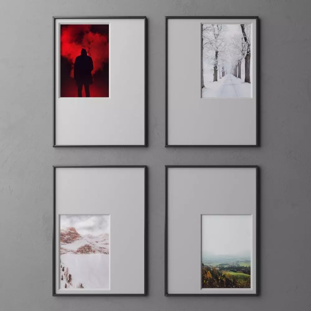 frame3 2x2 vert out of center-30 3D model_0