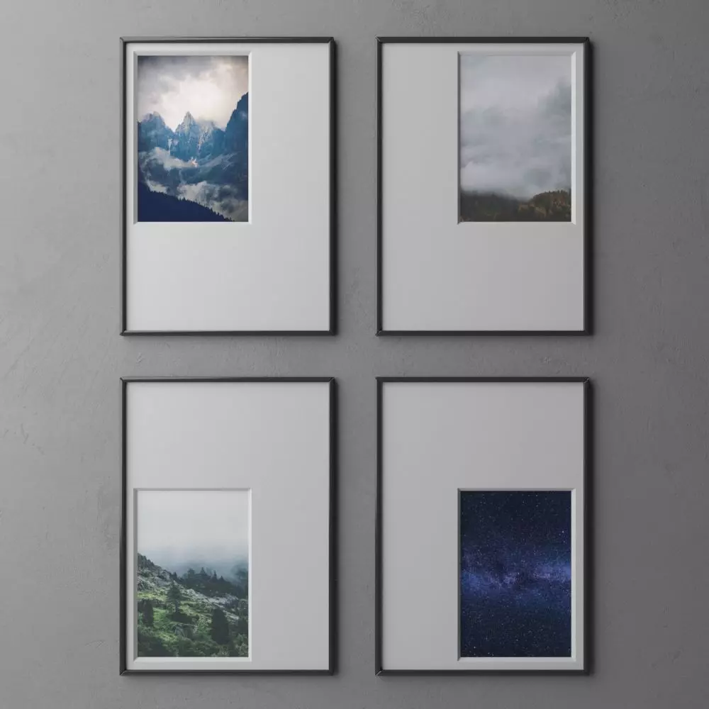 frame3 2x2 vert out of center-31 3D model_0