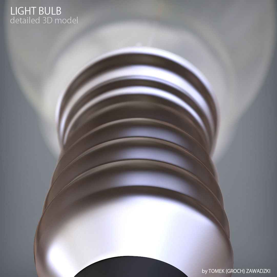 Detailed Light Bulb 3D model_2