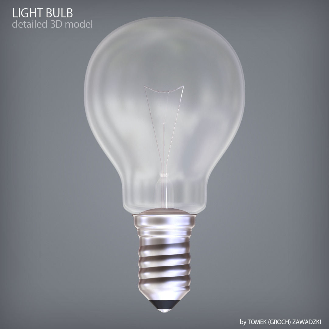 Detailed Light Bulb 3D model_1