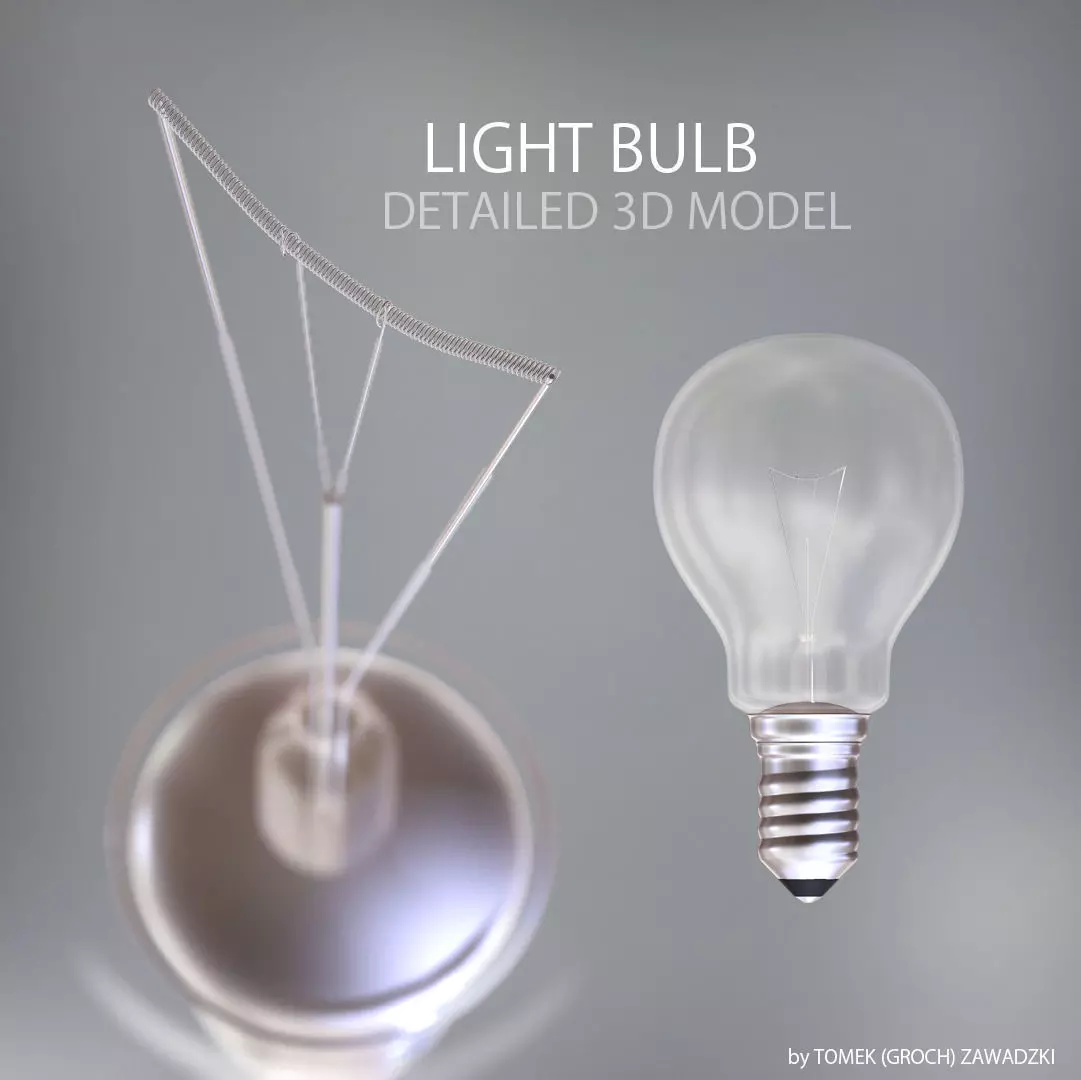 Detailed Light Bulb 3D model_0
