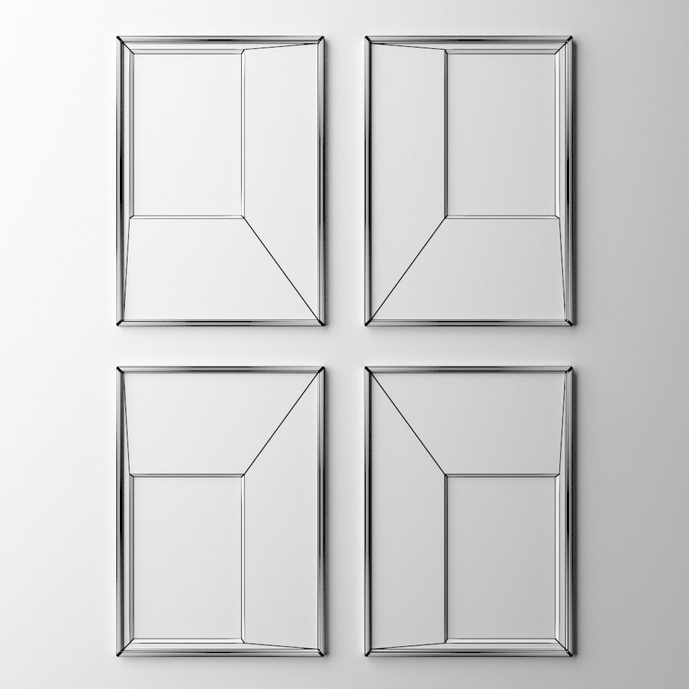 frame3 2x2 vert out of center-38 3D model_4