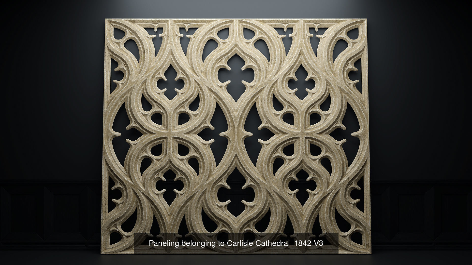 Paneling belonging to Carlisle Cathedral 1842 Vol1 3D Model Collection_6