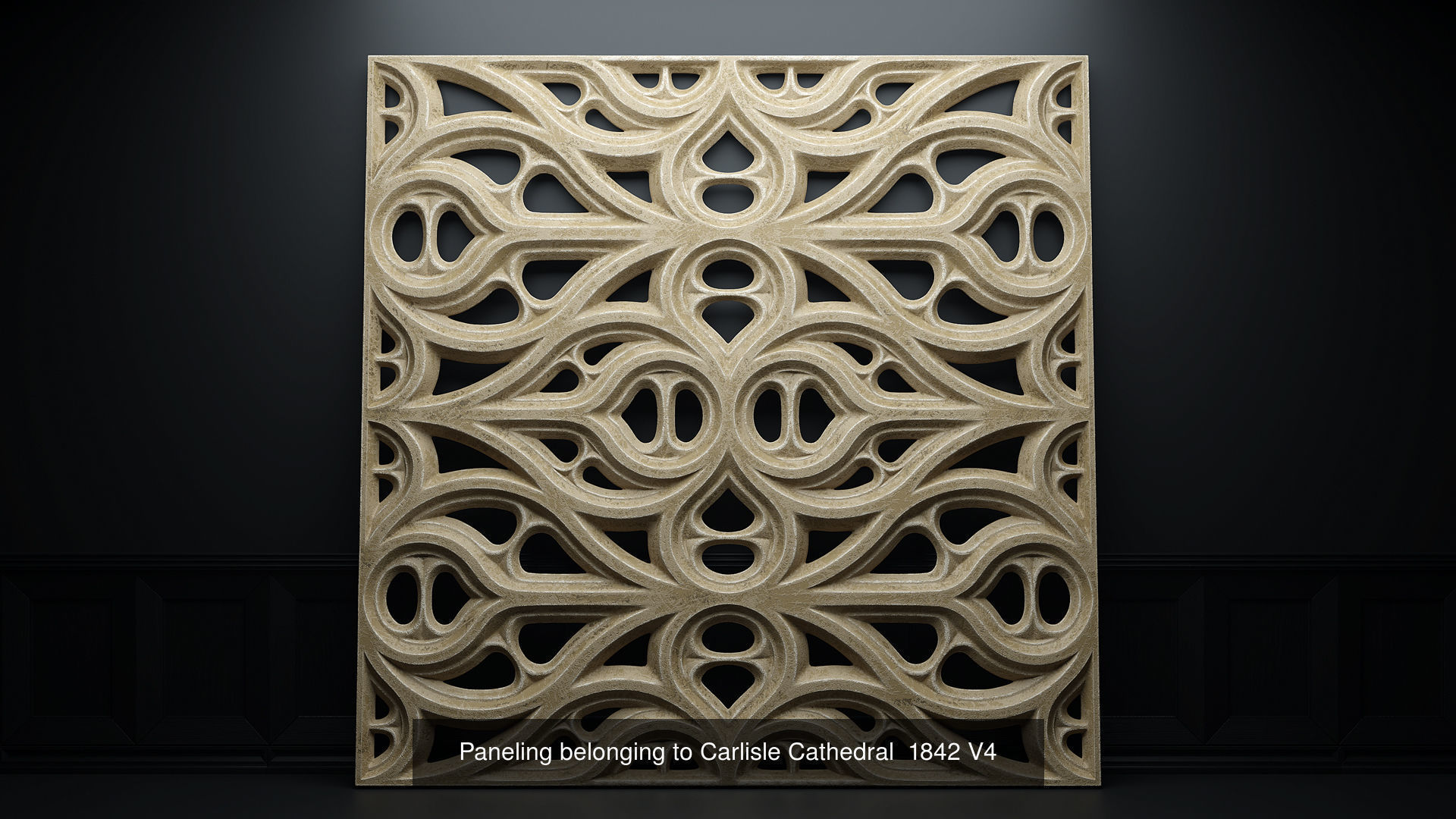 Paneling belonging to Carlisle Cathedral 1842 Vol1 3D Model Collection_8