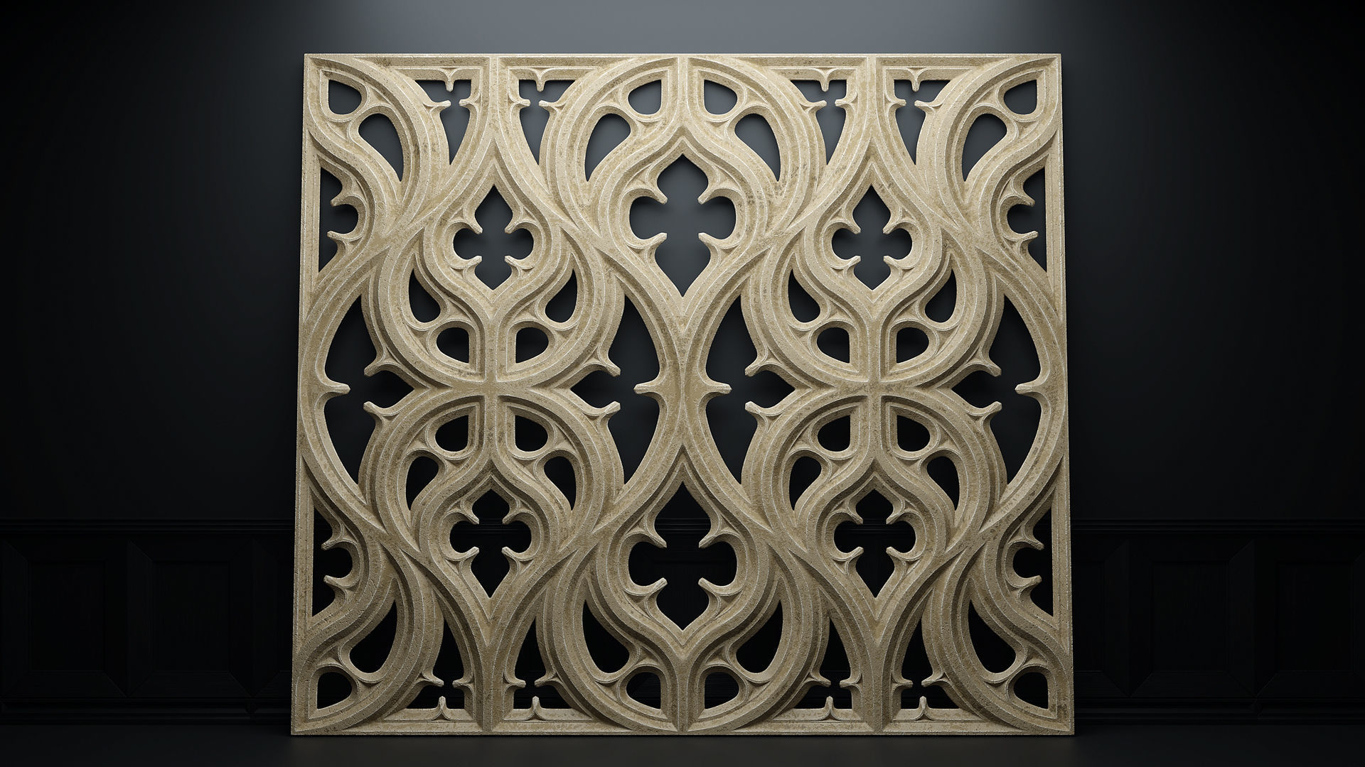 Paneling belonging to Carlisle Cathedral 1842 Vol1 3D Model Collection_17