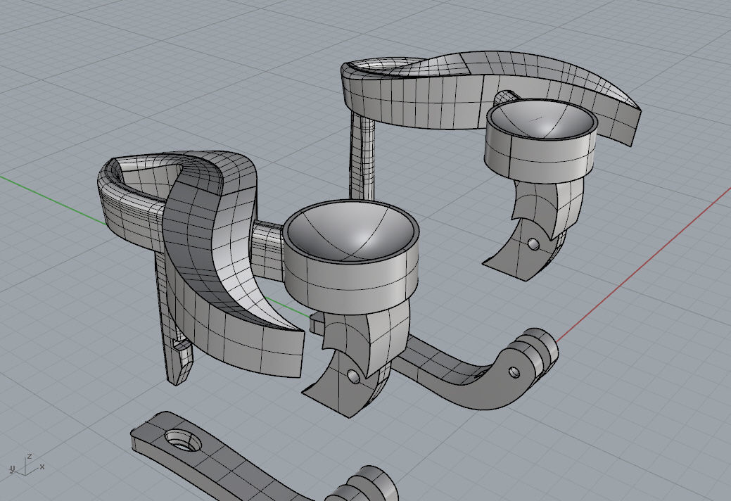 Earrings Berry Cherry  3D print model_4