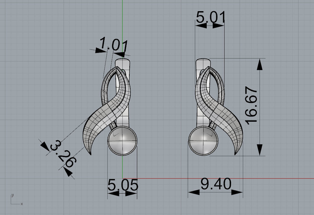 Earrings Berry Cherry  3D print model_7