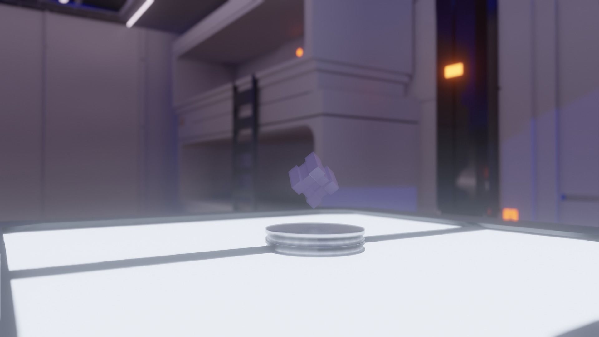 Sci-Fi BedRoom Low-poly 3D model_2