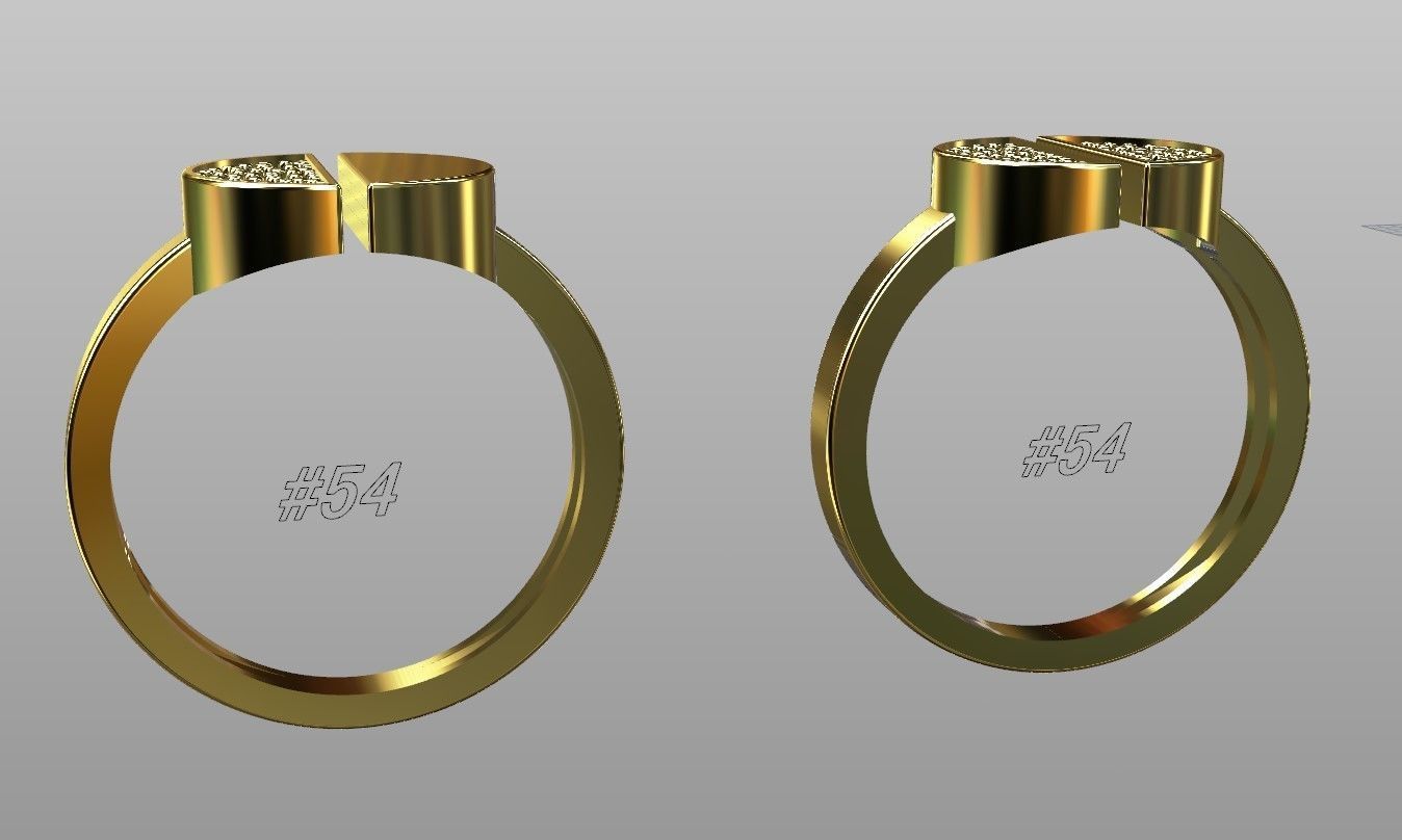 Minimal Fashion Ring 3D print model_9