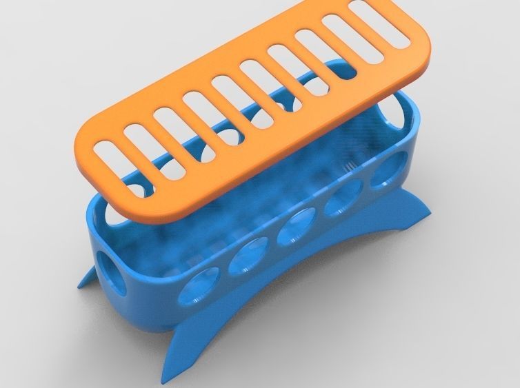 Food Feeder for Quail Baby 3D print model_22