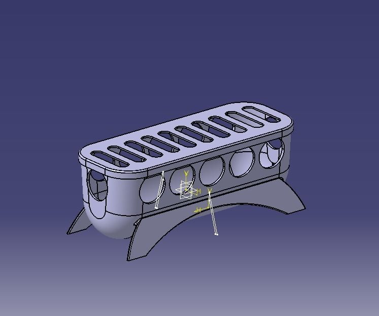 Food Feeder for Quail Baby 3D print model_8