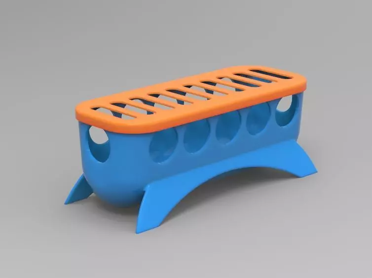 Food Feeder for Quail Baby 3D print model_0