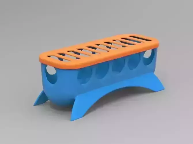 Food Feeder for Quail Baby 3D print model