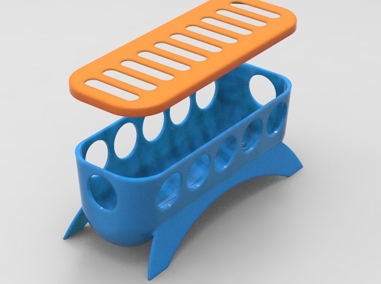 Food Feeder for Quail Baby 3D print model_20