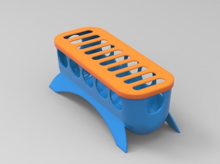 Food Feeder for Quail Baby 3D print model_19