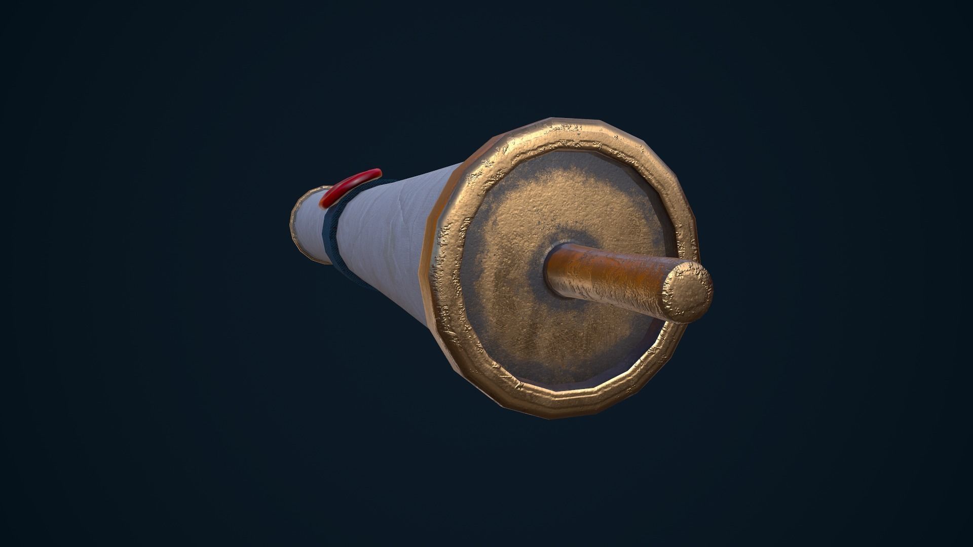 Scroll Low-poly 3D model_6