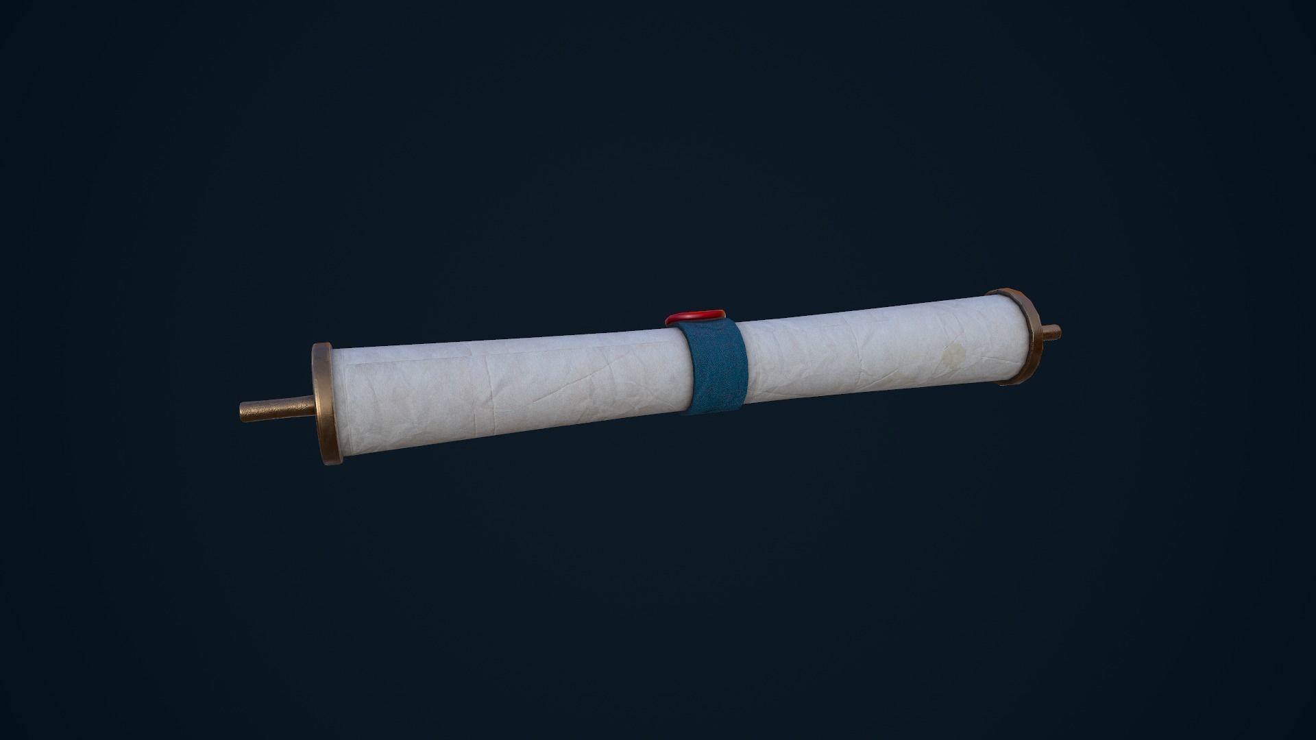 Scroll Low-poly 3D model_8