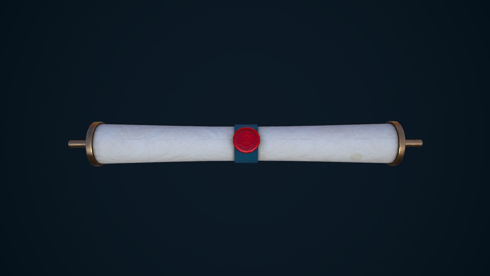 Scroll Low-poly 3D model_17
