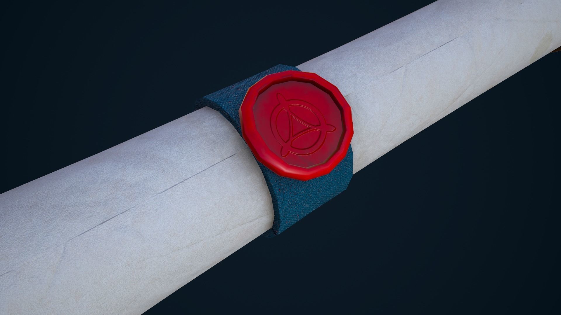Scroll Low-poly 3D model_13