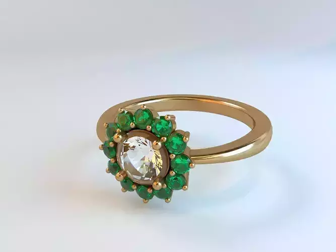  Ring with stones