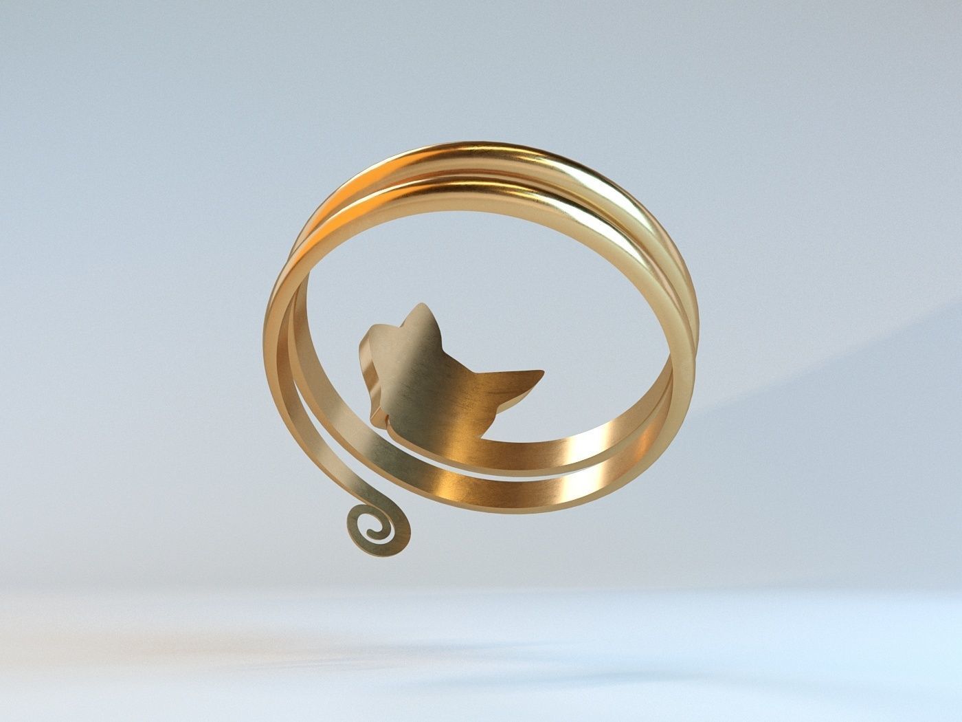 Ring fox 3D print model_2