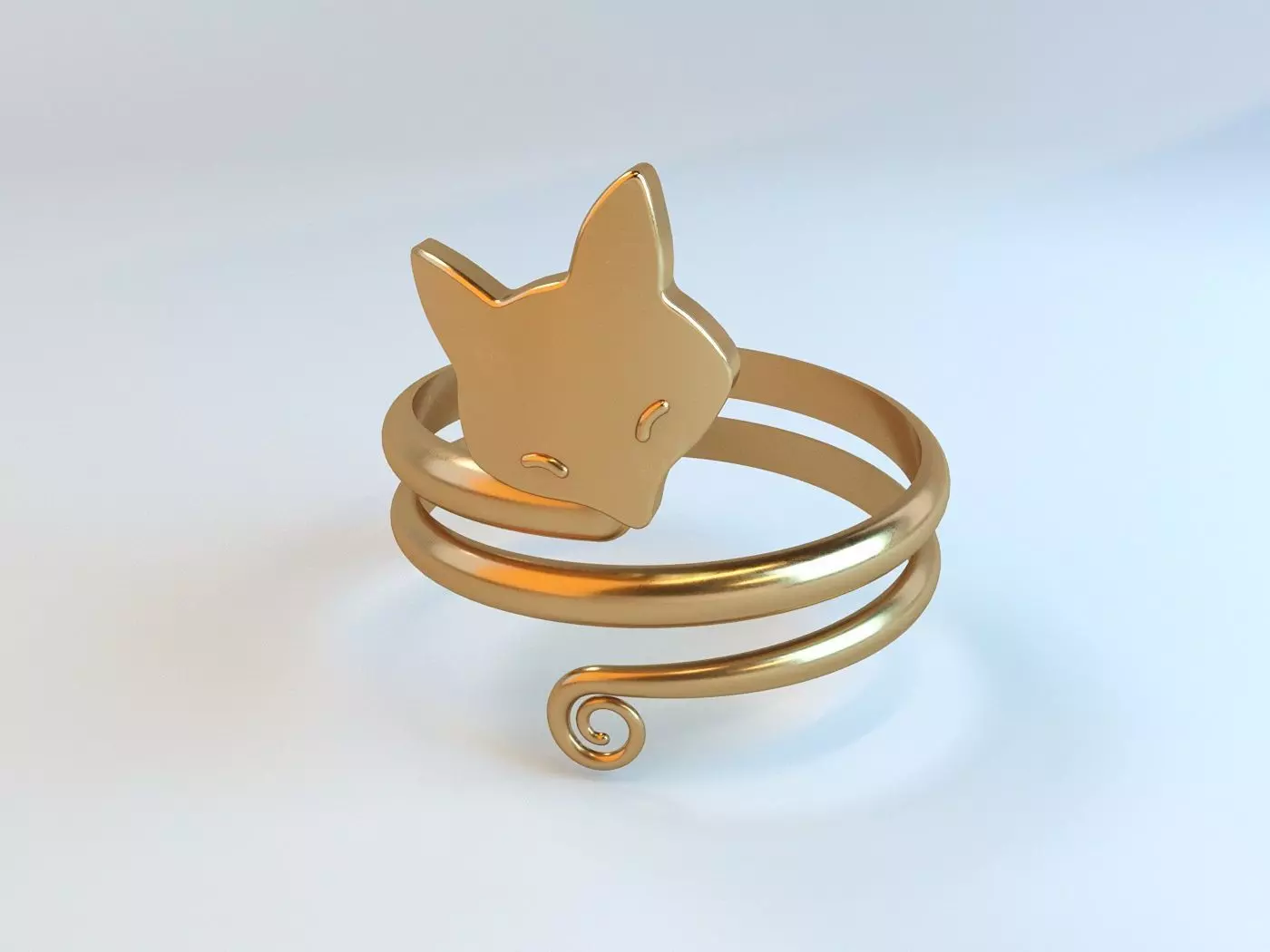 Ring fox 3D print model_0