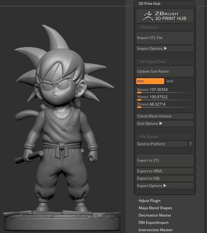Goku by Dragon Ball Z 3D print model_11