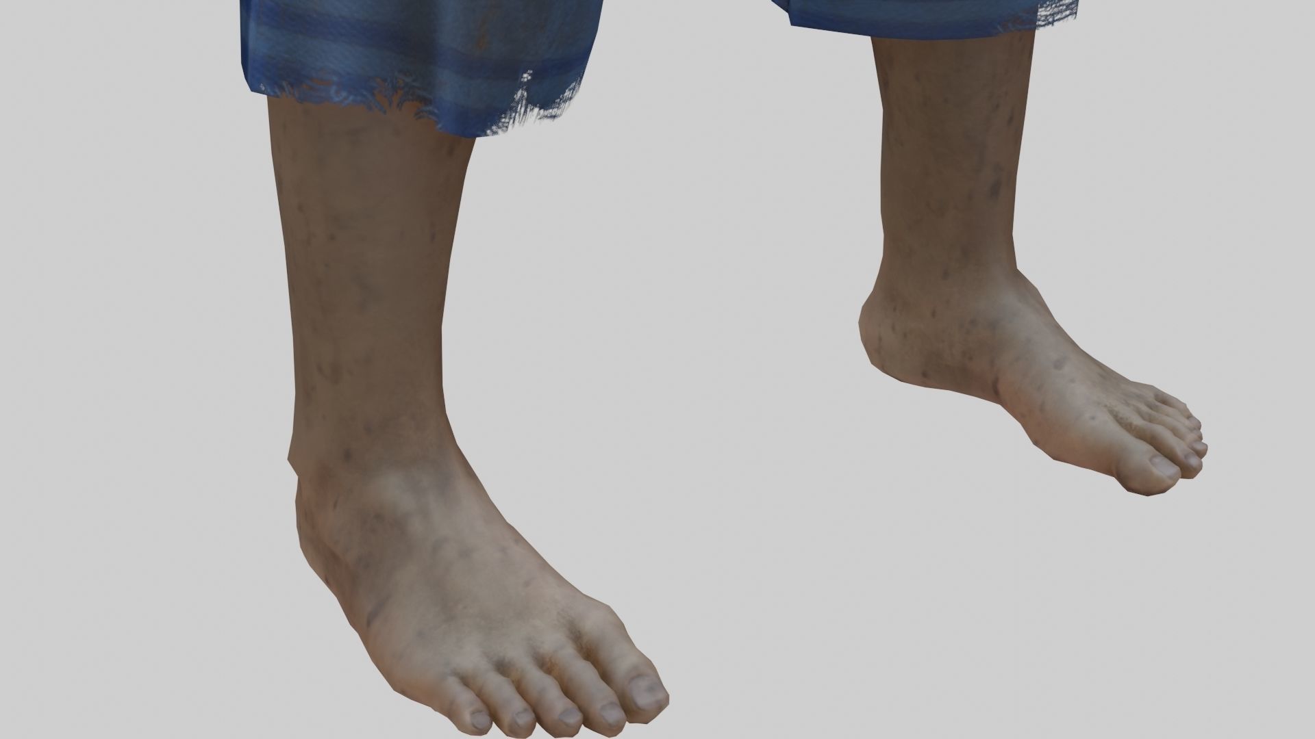 Japanese Style Ghost Boy With PBR Materials And Multiple Skins Low-poly 3D model_17