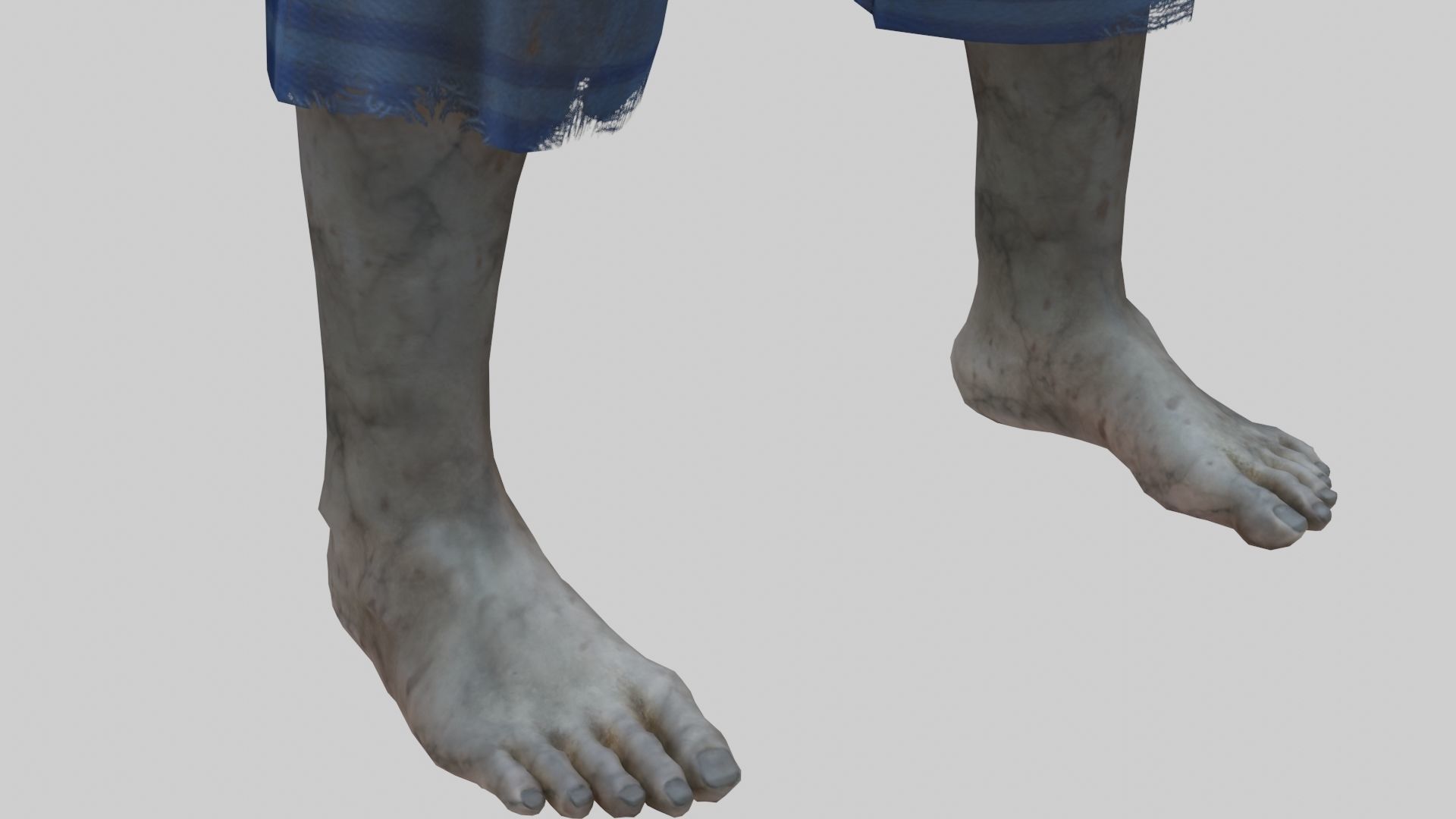 Japanese Style Ghost Boy With PBR Materials And Multiple Skins Low-poly 3D model_18