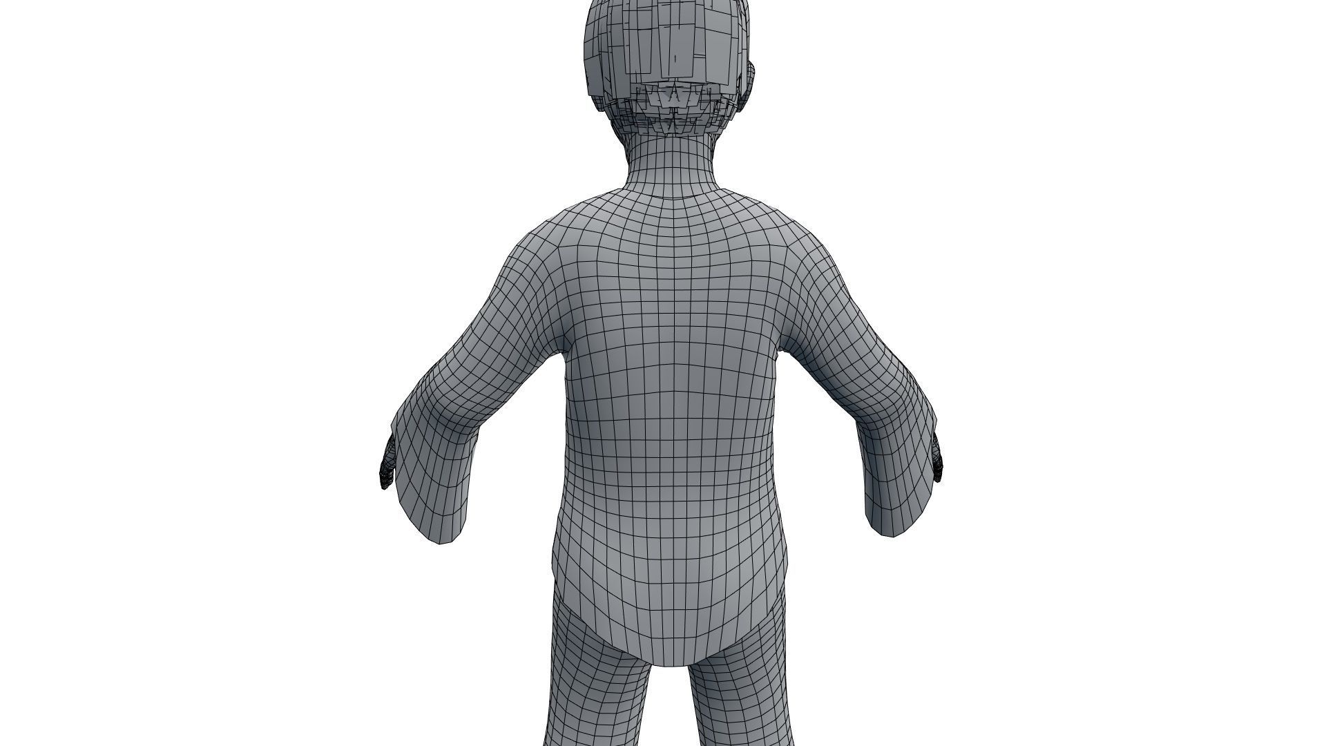 Japanese Style Ghost Boy With PBR Materials And Multiple Skins Low-poly 3D model_29