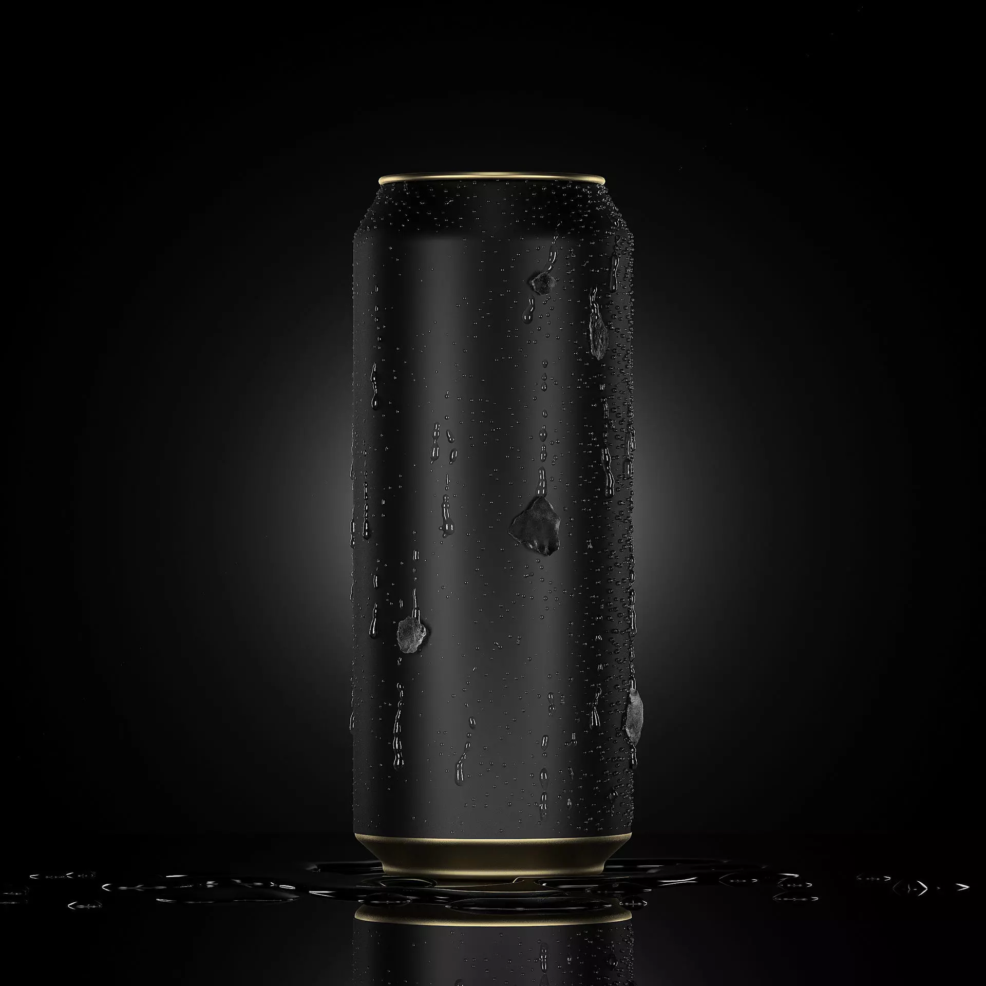 Beverage Can With Water Droplets 500ml 3D model_0