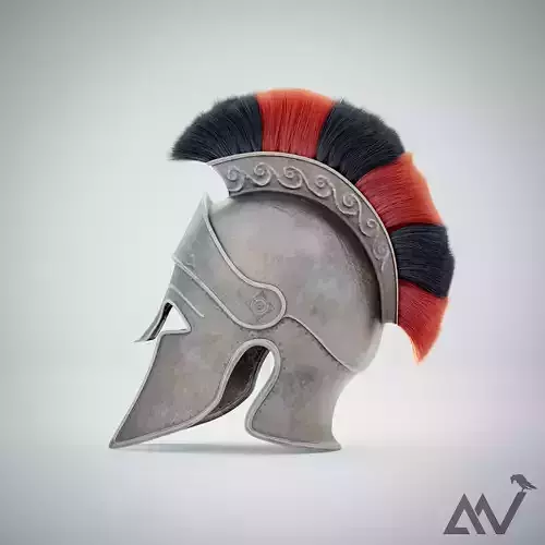 Greek warrior helmet