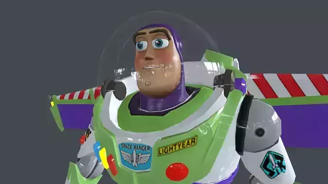 BUZZ-001 Walking Animation Low-poly 3D model