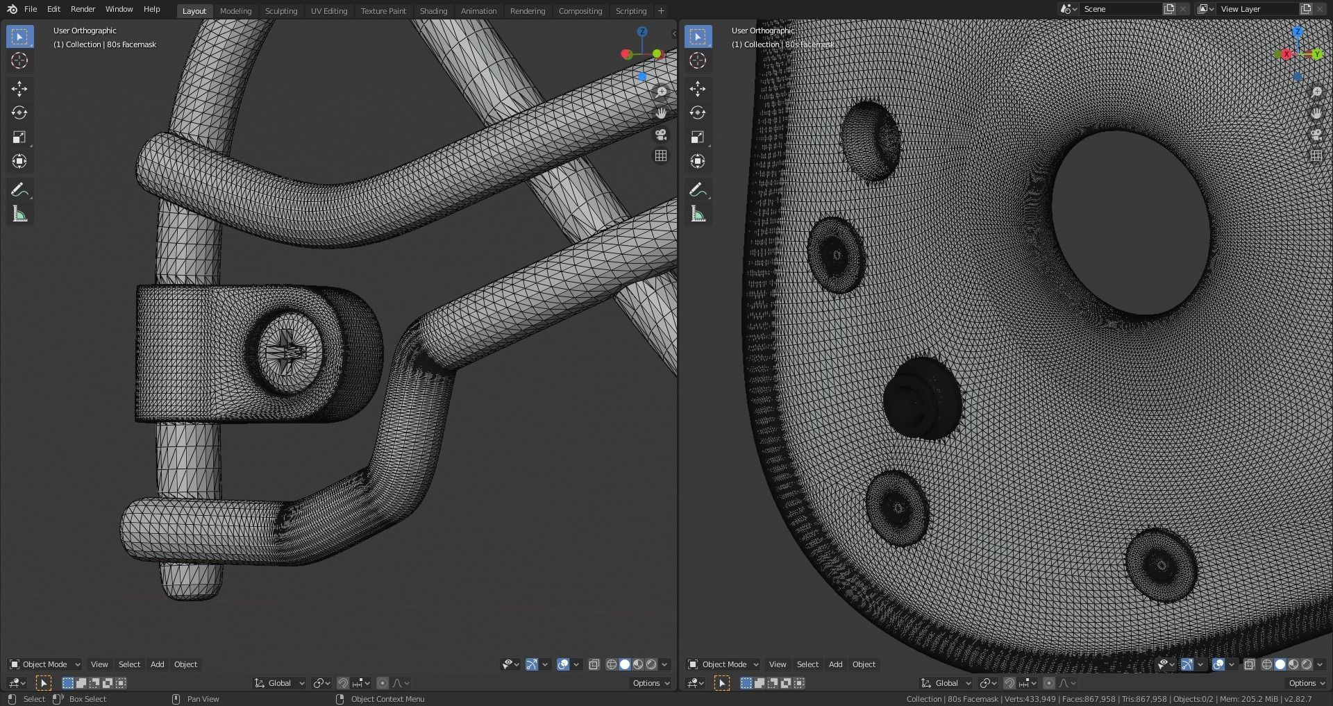 Classic 80s-2010s Football Helmet 3D print model_4