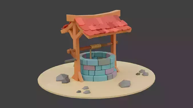 Cartoon Water Well