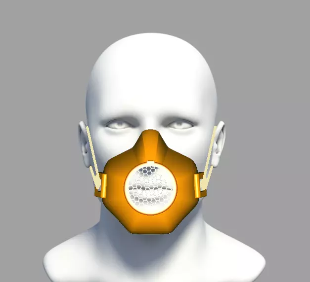 PROTECTIVE MASK covid-19  3D print model_0