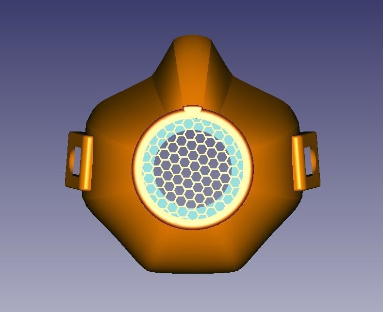 PROTECTIVE MASK covid-19  3D print model_3