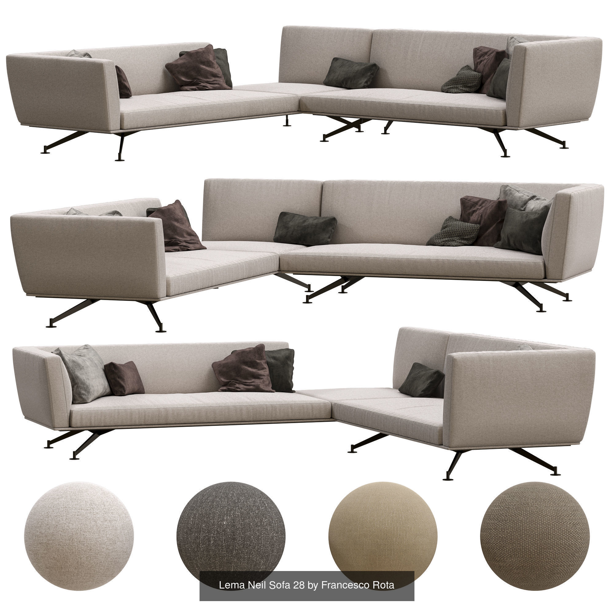 Lema Neil Section Sofa by Francesco Rota Full Collection _1